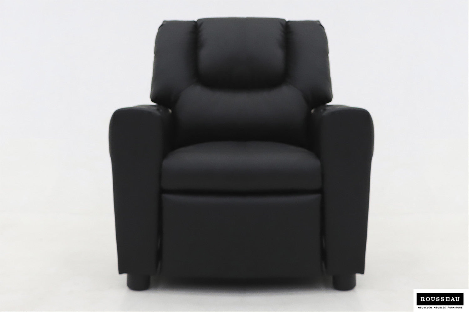 Rousseau - Mini-Relax Rene - réglable manuellement PU Noir - 65x97x42 cm