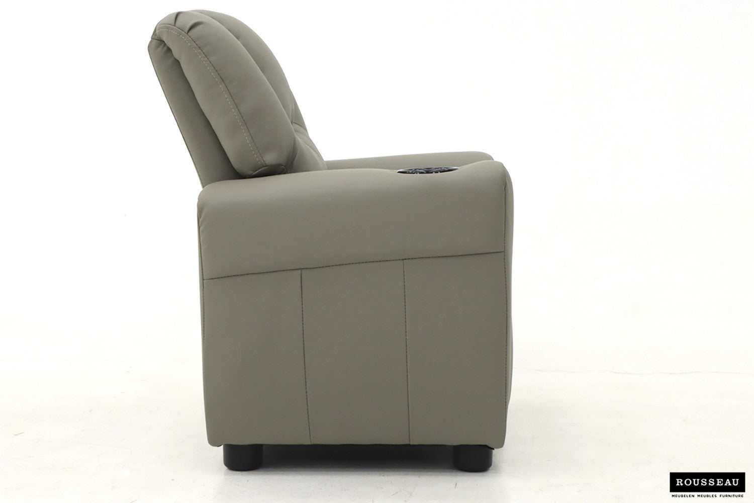 Rousseau - Mini-Relax Rene - réglable manuellement PU Gris - 65x97x42 cm