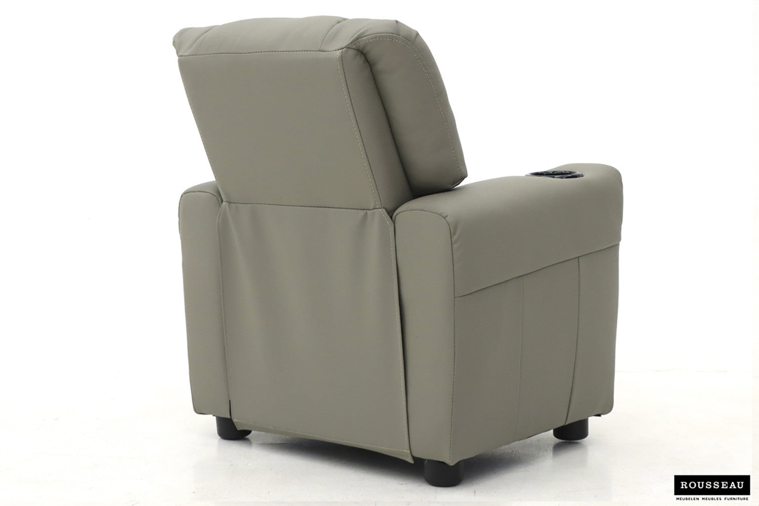 Rousseau - Mini-Relax Rene - réglable manuellement PU Gris - 65x97x42 cm