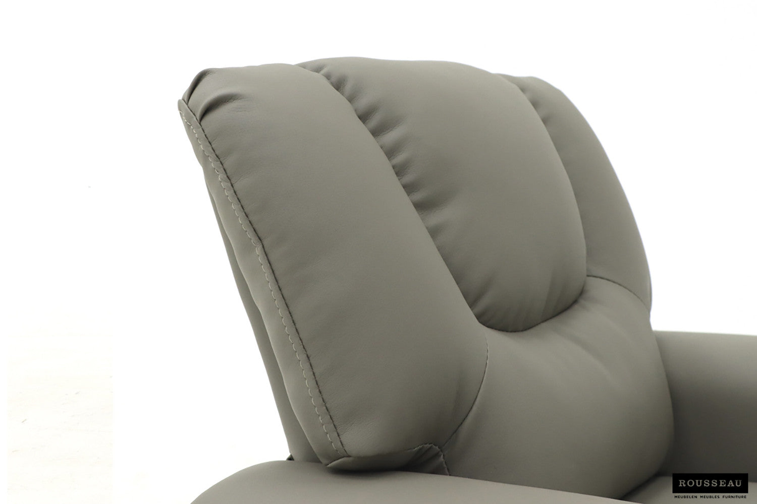 Rousseau - Mini-Relax Rene - réglable manuellement PU Gris - 65x97x42 cm