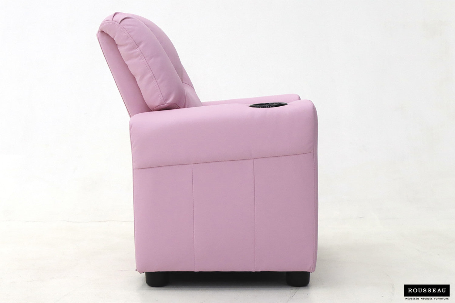 Rousseau - Mini-Relax Rene - réglable manuellement PU Rose - 65x97x42 cm