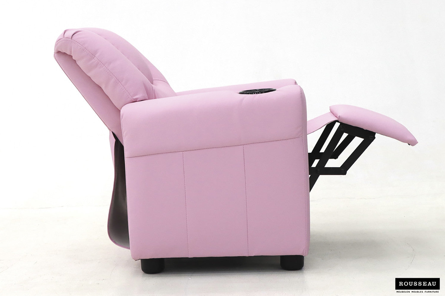 Rousseau - Mini-Relax Rene - réglable manuellement PU Rose - 65x97x42 cm
