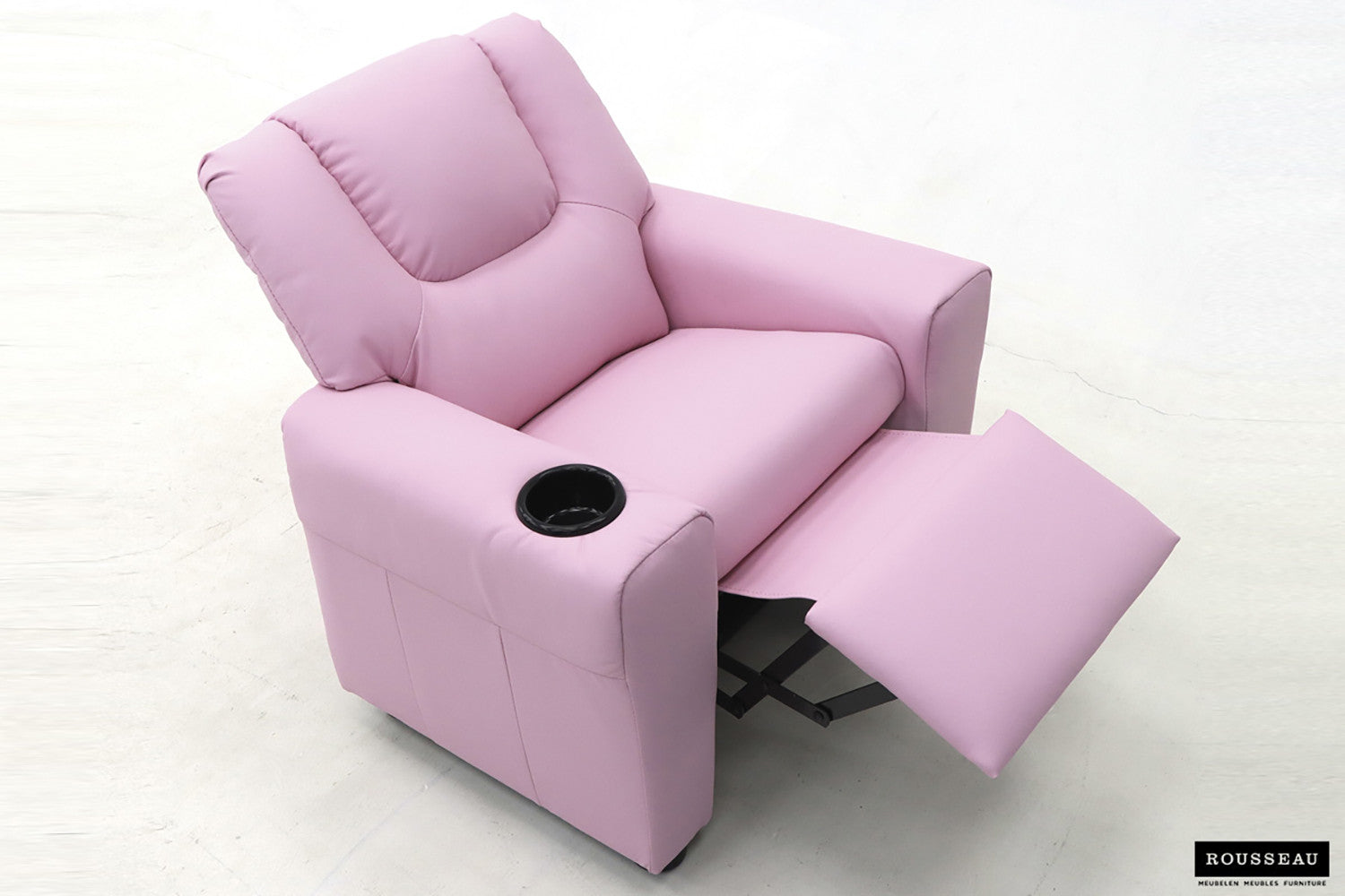 Rousseau - Mini-Relax Rene - réglable manuellement PU Rose - 65x97x42 cm
