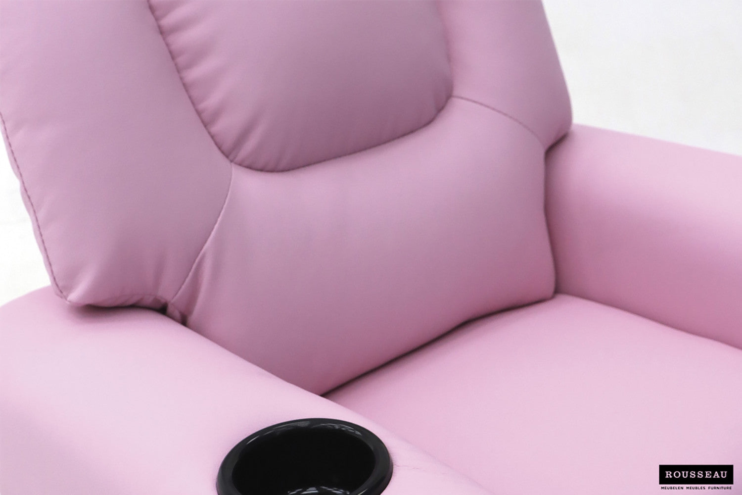Rousseau - Mini-Relax Rene - réglable manuellement PU Rose - 65x97x42 cm