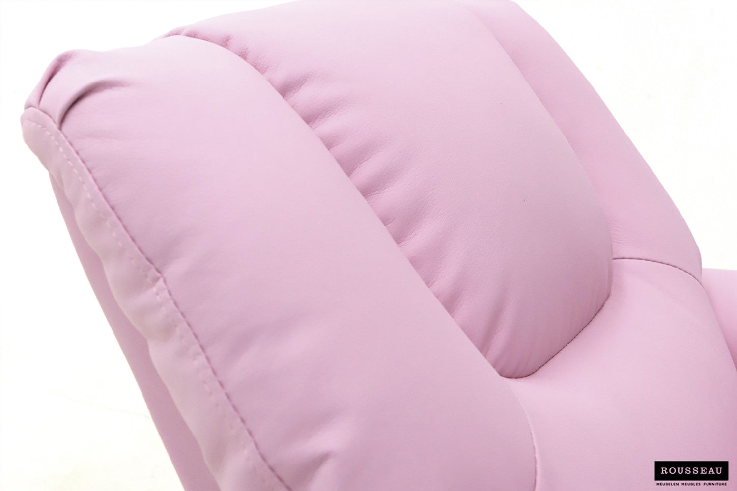 Rousseau - Mini-Relax Rene - réglable manuellement PU Rose - 65x97x42 cm