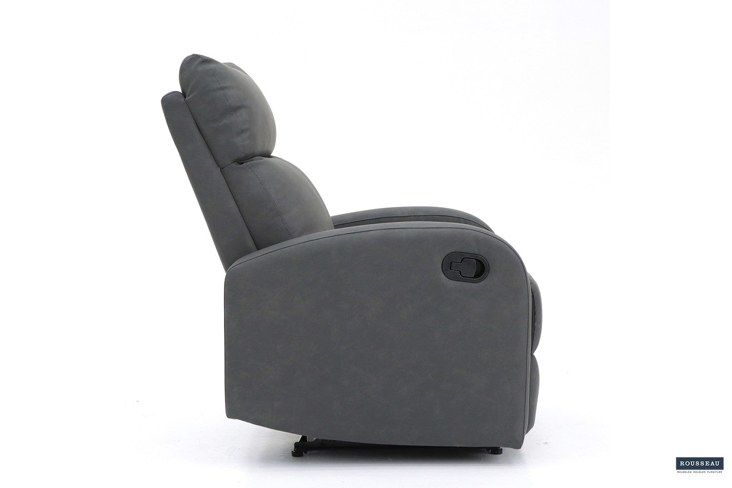 Rousseau - Relax France réglable manuellement PU Noir - 105x78x90 cm