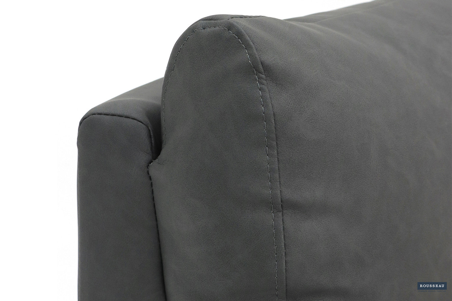 Rousseau - Relax France réglable manuellement PU Noir - 105x78x90 cm