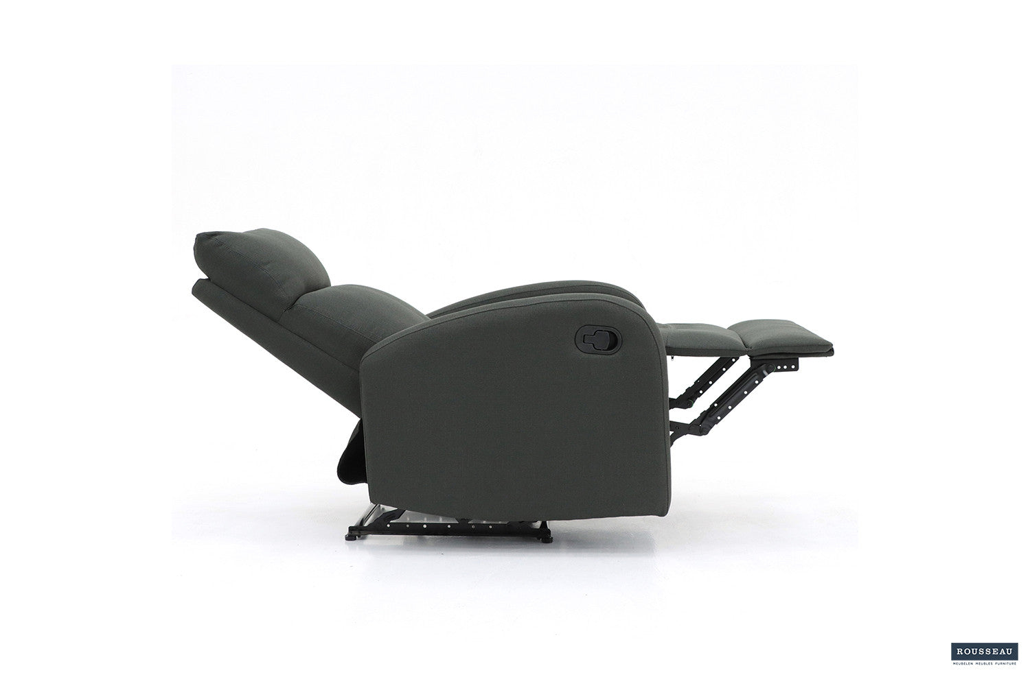 Rousseau - Relax France manueel verstelbaar Stof Grijs - 105x78x90 cm