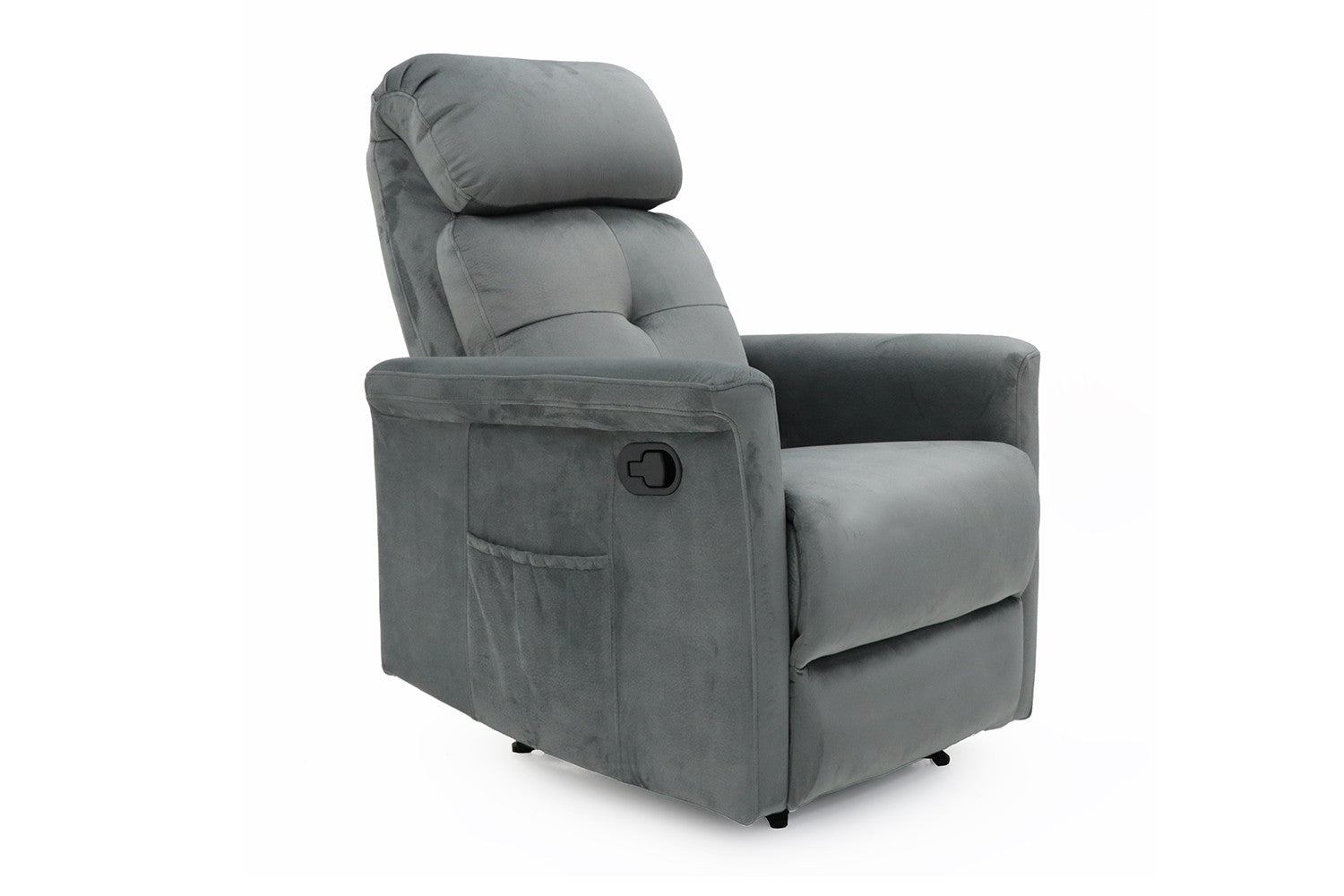 Rousseau - Relax Wuhan manueel verstelbaar Stof Grijs - 105x78x86 cm