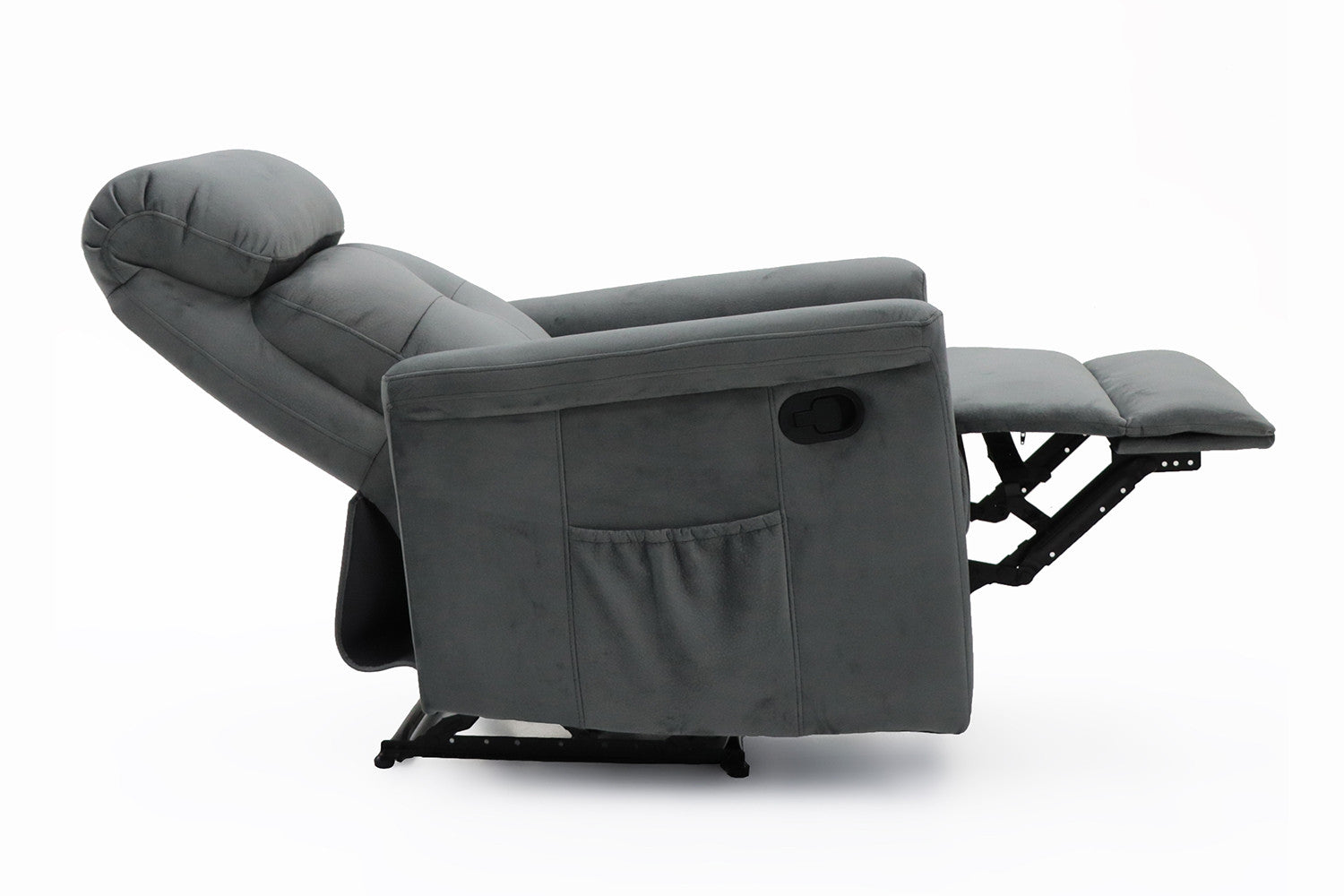 Rousseau - Relax Wuhan manueel verstelbaar Stof Grijs - 105x78x86 cm