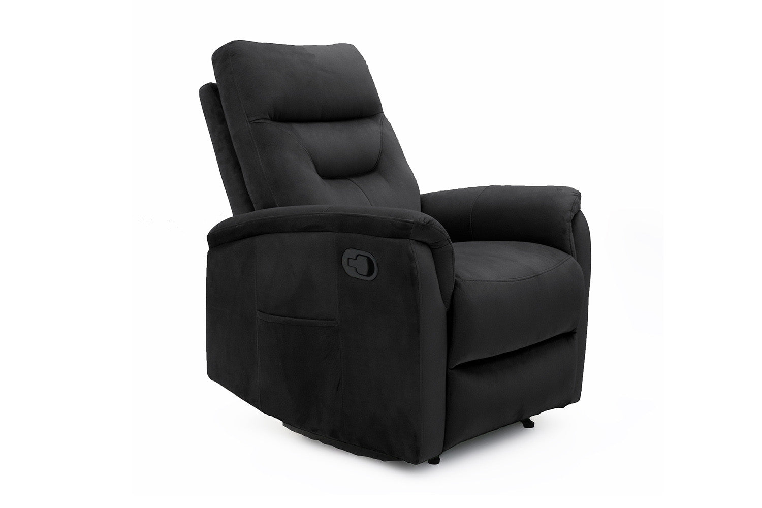 Rousseau - Relax Breda manueel verstelbaar Stof Zwart - 100x78.5x96 cm