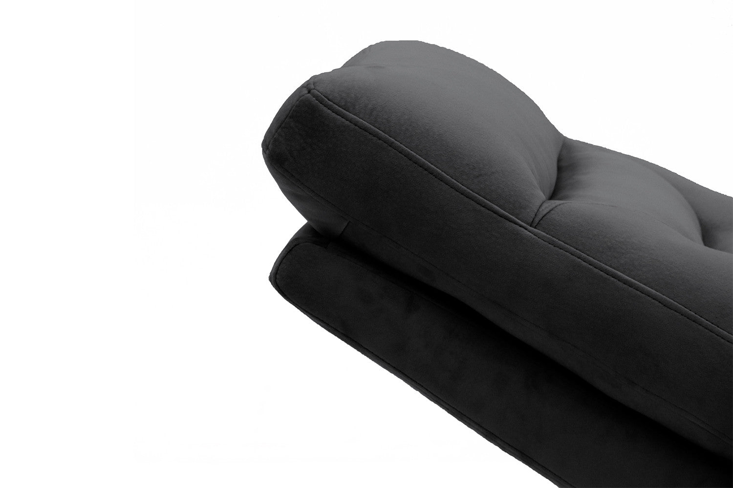 Rousseau - Relax Breda manueel verstelbaar Stof Zwart - 100x78.5x96 cm