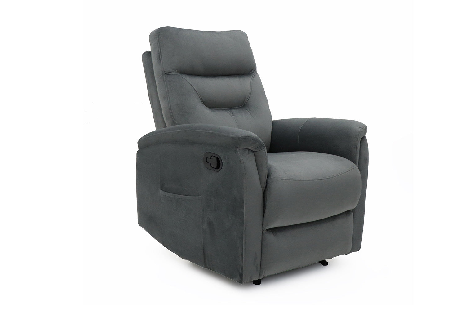 Rousseau - Relax Breda manueel verstelbaar Stof Grijs - 100x78.5x96 cm