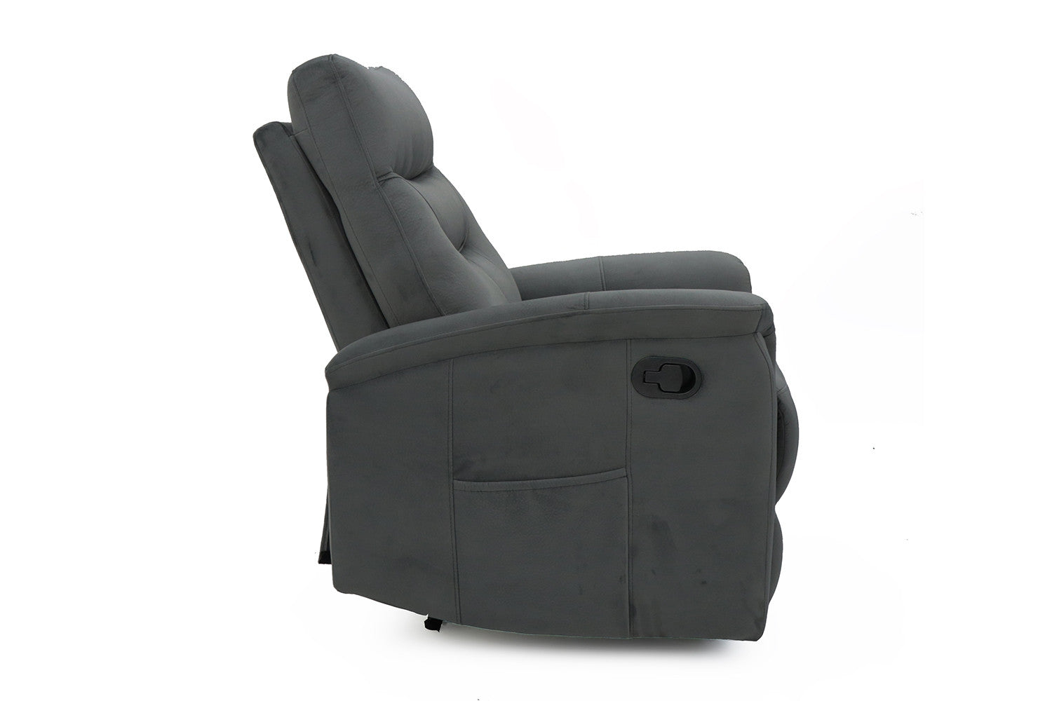 Rousseau - Relax Breda manueel verstelbaar Stof Grijs - 100x78.5x96 cm