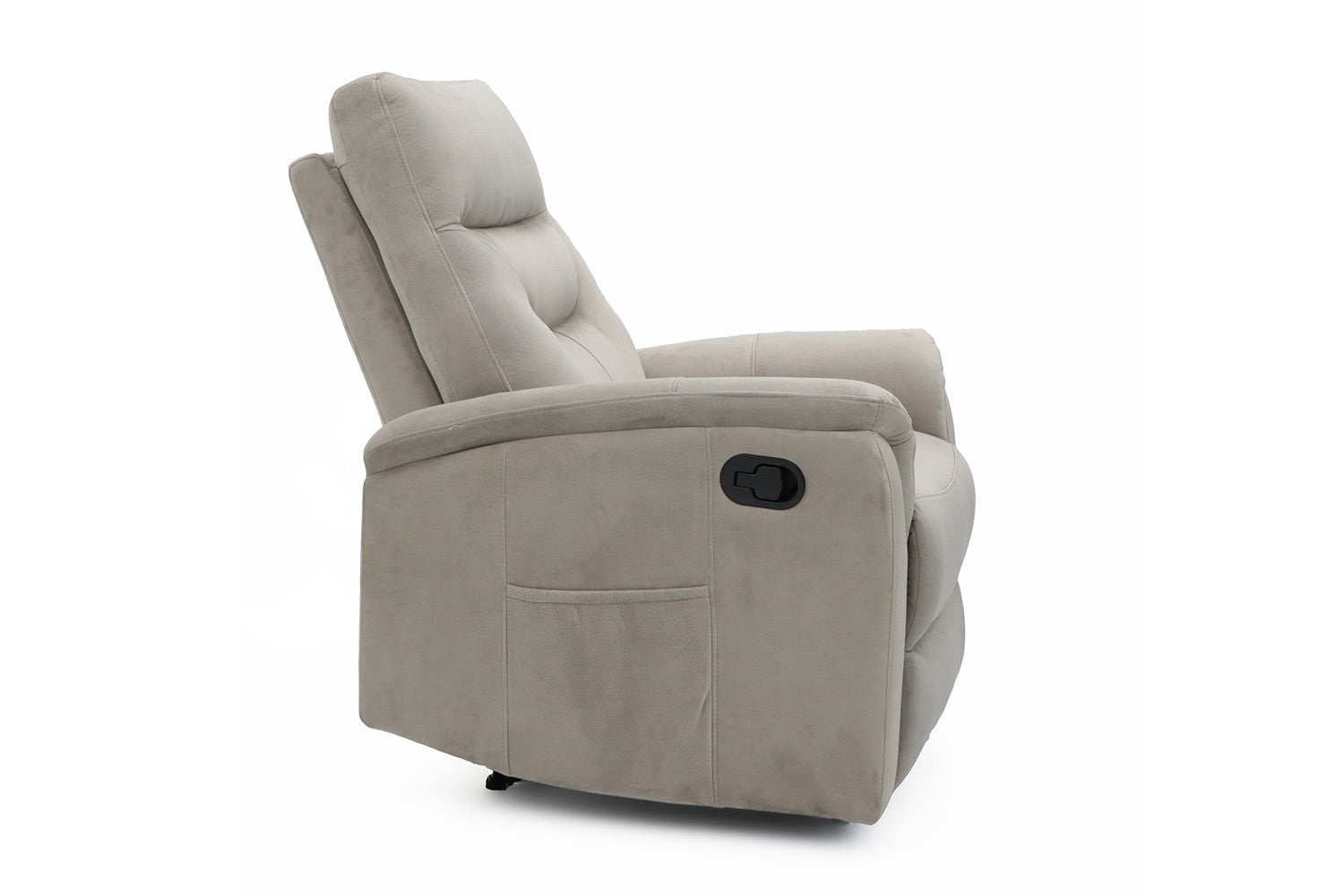 Rousseau - Relax Breda manueel verstelbaar Stof Taupe - 100x78.5x96 cm
