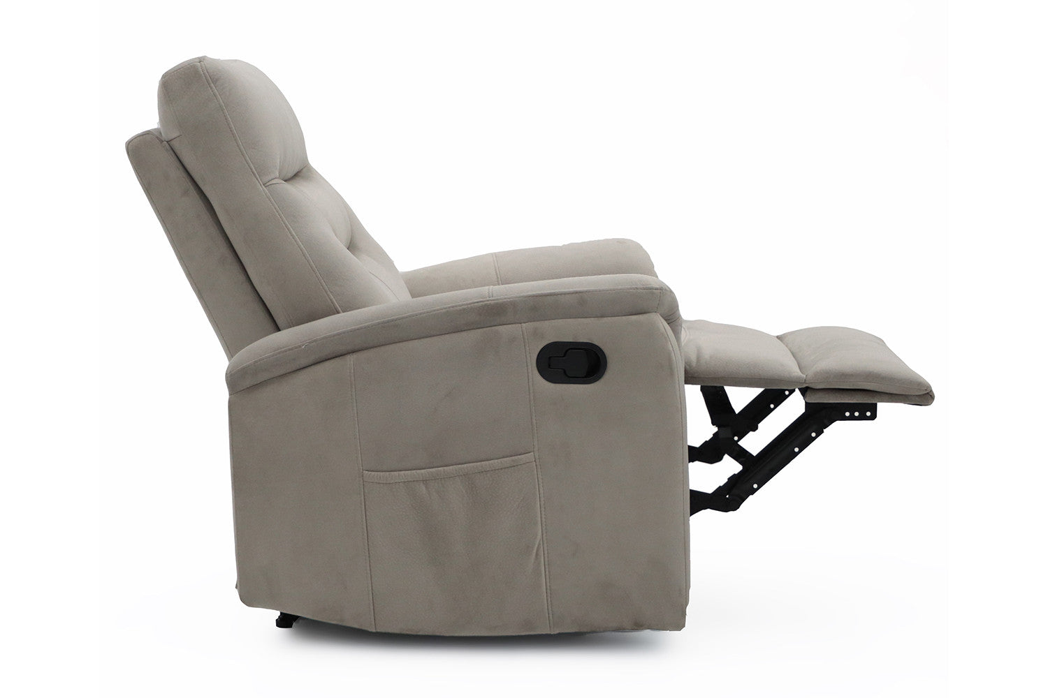 Rousseau - Relax Breda manueel verstelbaar Stof Taupe - 100x78.5x96 cm