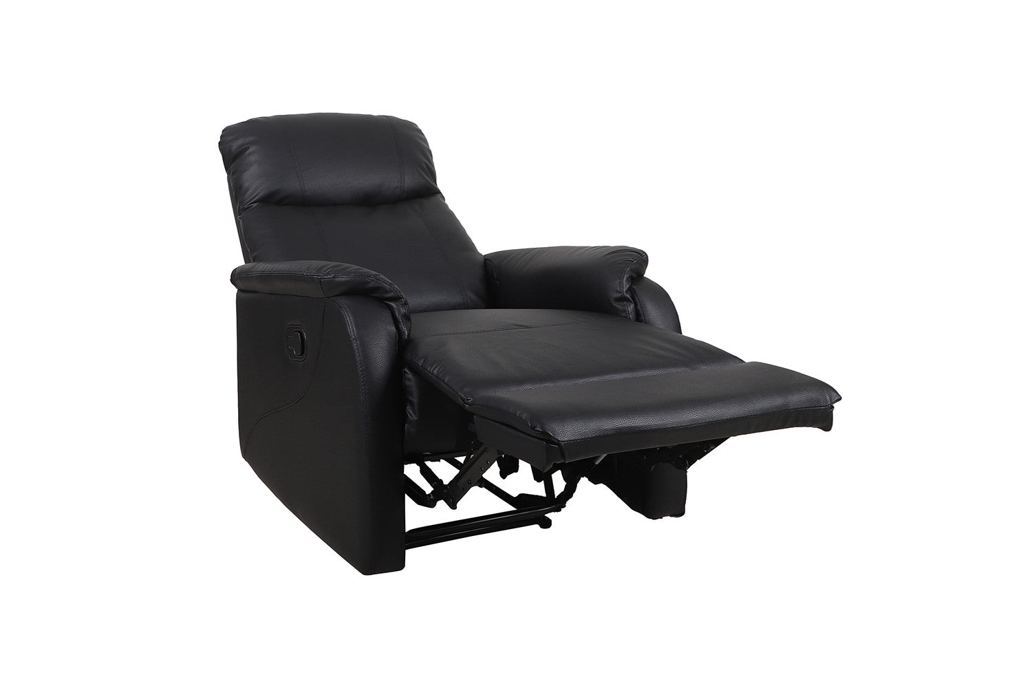 Rousseau - Relax Tokyo réglable manuellement PU Noir - 160x76x90 cm