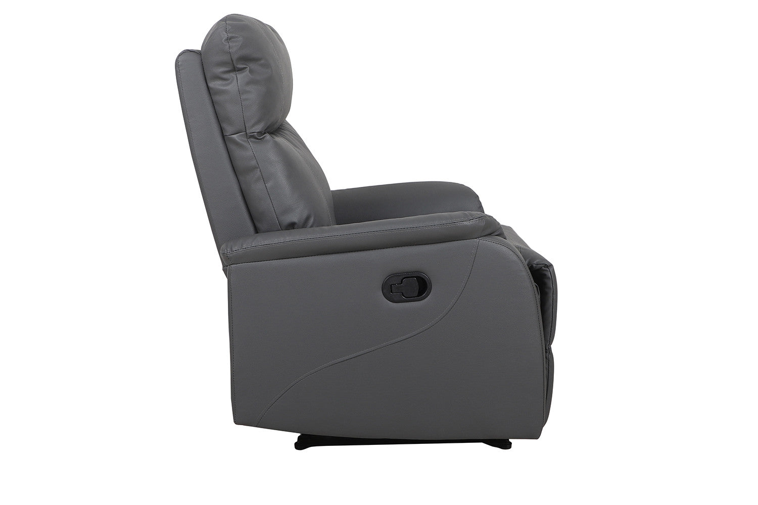 Rousseau - Relax Tokyo réglable manuellement PU Gris - 160x76x90 cm