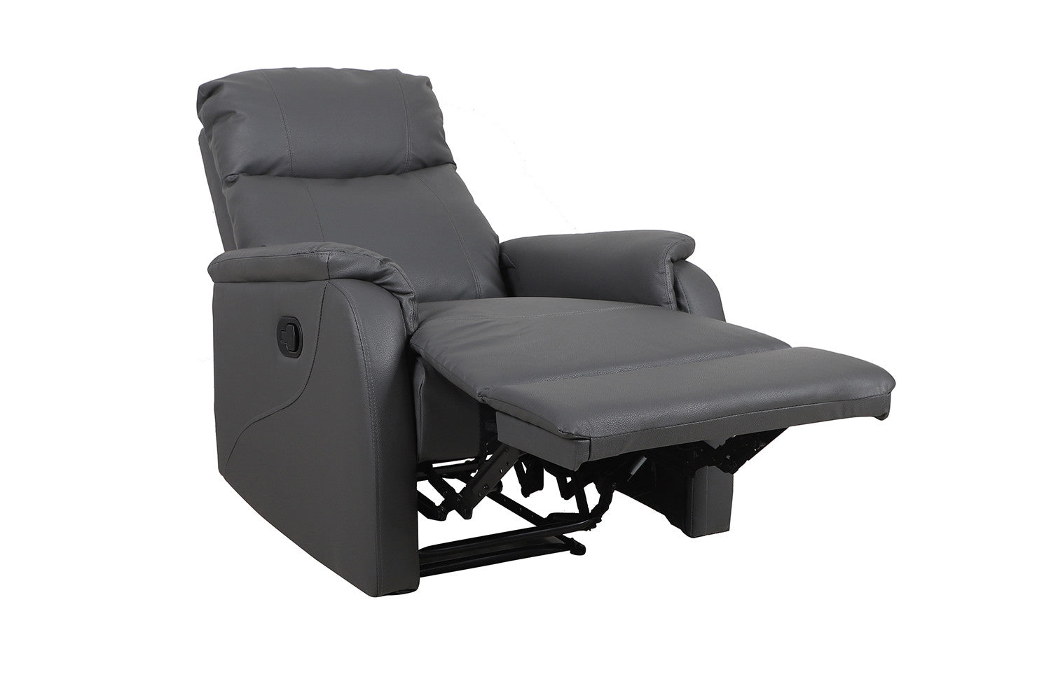 Rousseau - Relax Tokyo réglable manuellement PU Gris - 160x76x90 cm