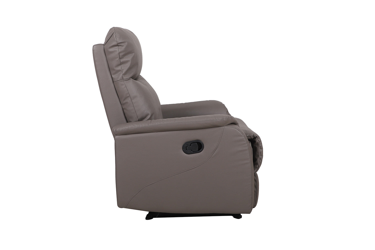 Rousseau - Relax Tokyo réglable manuellement PU Taupe - 160x76x90 cm