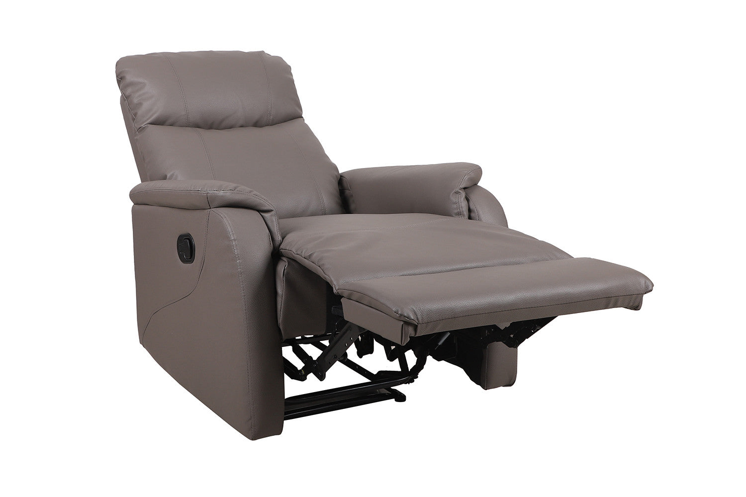 Rousseau - Relax Tokyo réglable manuellement PU Taupe - 160x76x90 cm