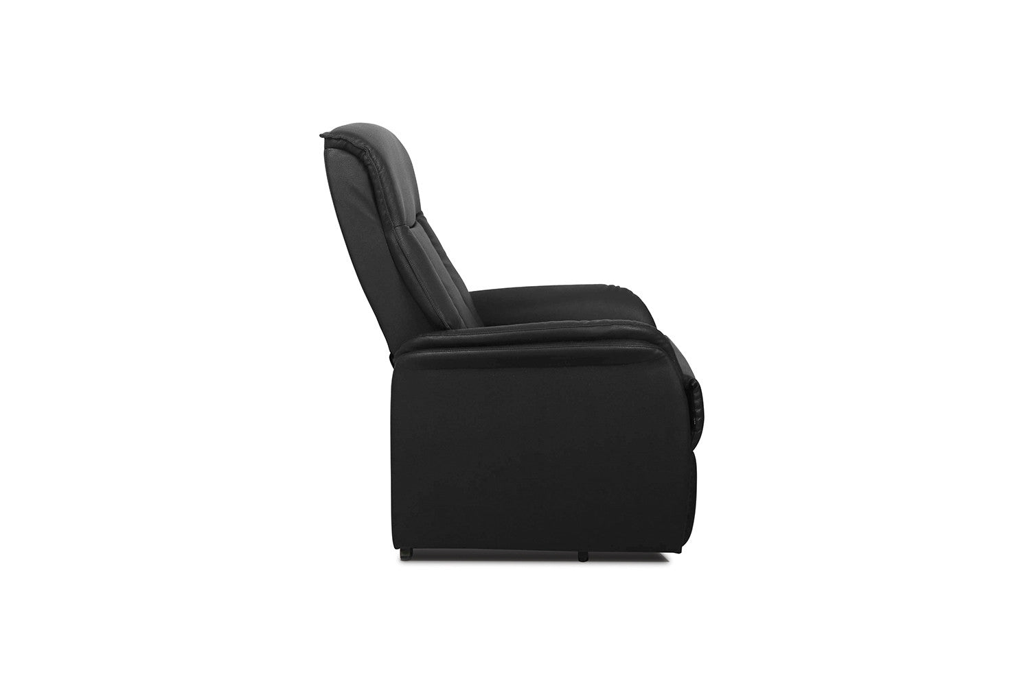 Rousseau - Relax Électrique avec ascenseur Miami PU Noir - 109x72x168cm