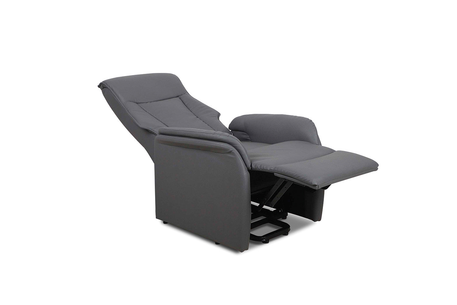Rousseau - Relax Électrique avec ascenseur Miami PU Gris - 109x72x168cm