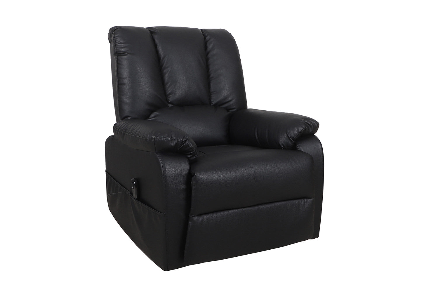 Rousseau - Electrische Relax met lift Osaka PU Zwart - 165x86x94 cm