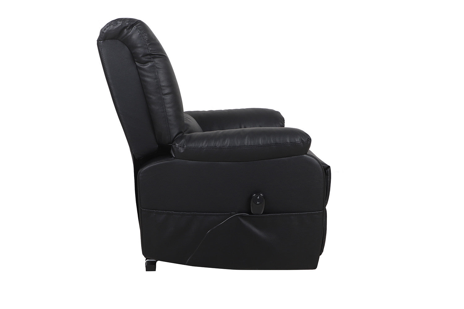 Rousseau - Relax électrique avec ascenseur Osaka PU Noir - 165x86x94 cm