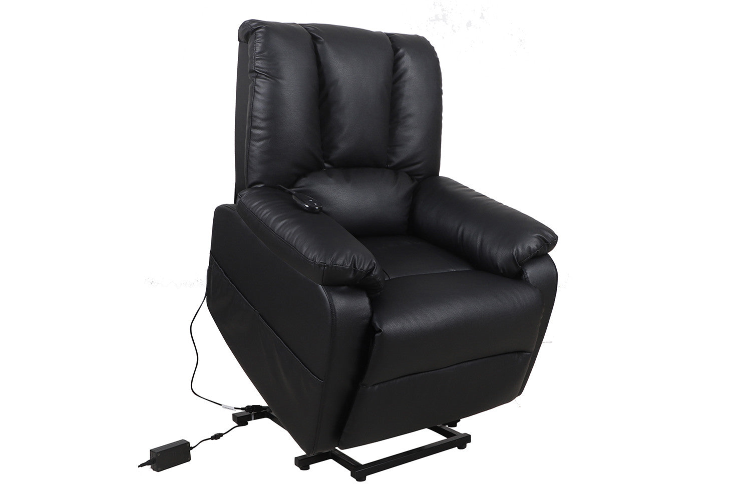 Rousseau - Relax électrique avec ascenseur Osaka PU Noir - 165x86x94 cm