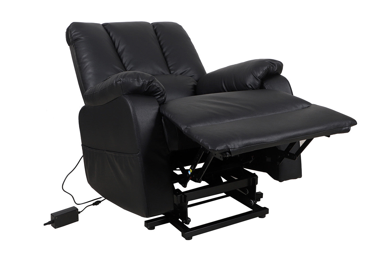Rousseau - Relax électrique avec ascenseur Osaka PU Noir - 165x86x94 cm