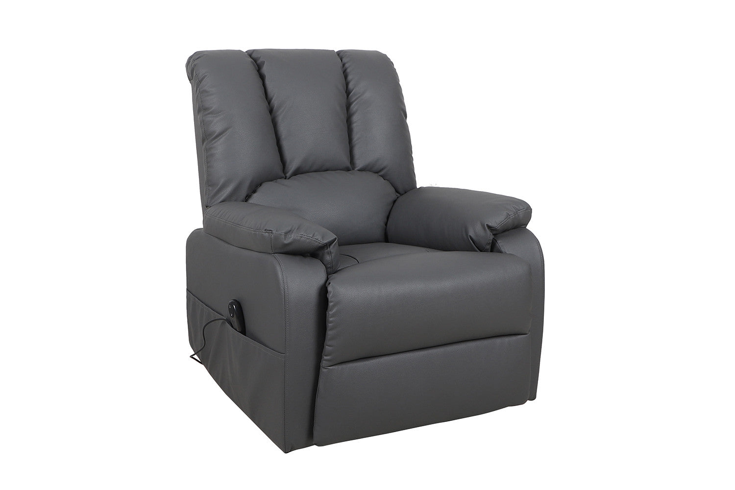 Rousseau - Electrische Relax met lift Osaka PU Grijs - 165x86x94 cm