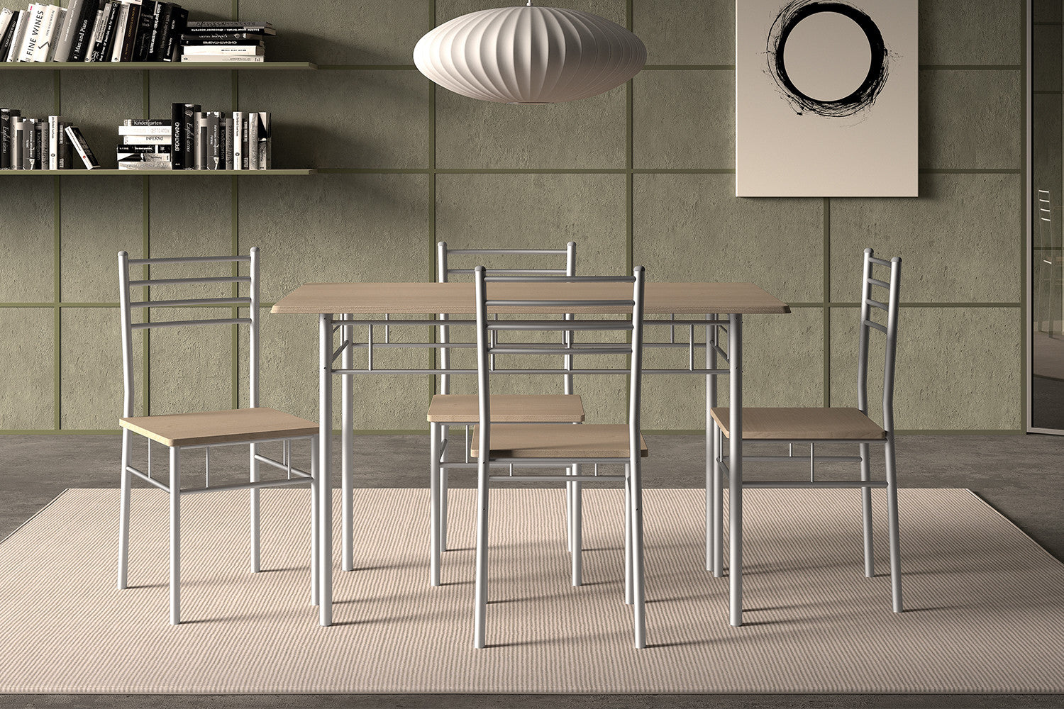 Rousseau - Tafelset Amelia Decor sonoma - 76x110x70cm