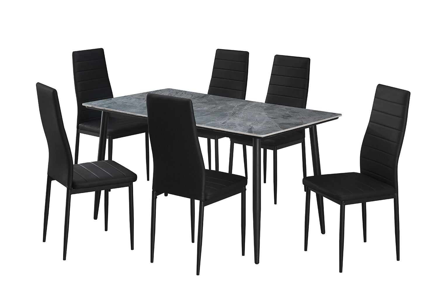 Rousseau - Tafel Kenzo 140 cm Rechthoekig Steen Grijs - 75x140x80cm