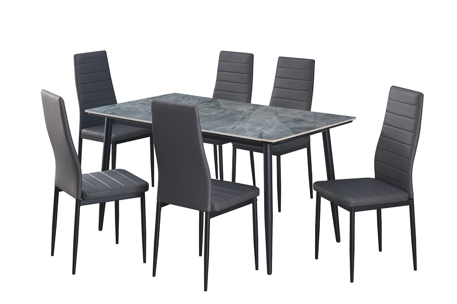 Rousseau - Tafel Kenzo 140 cm Rechthoekig Steen Grijs - 75x140x80cm