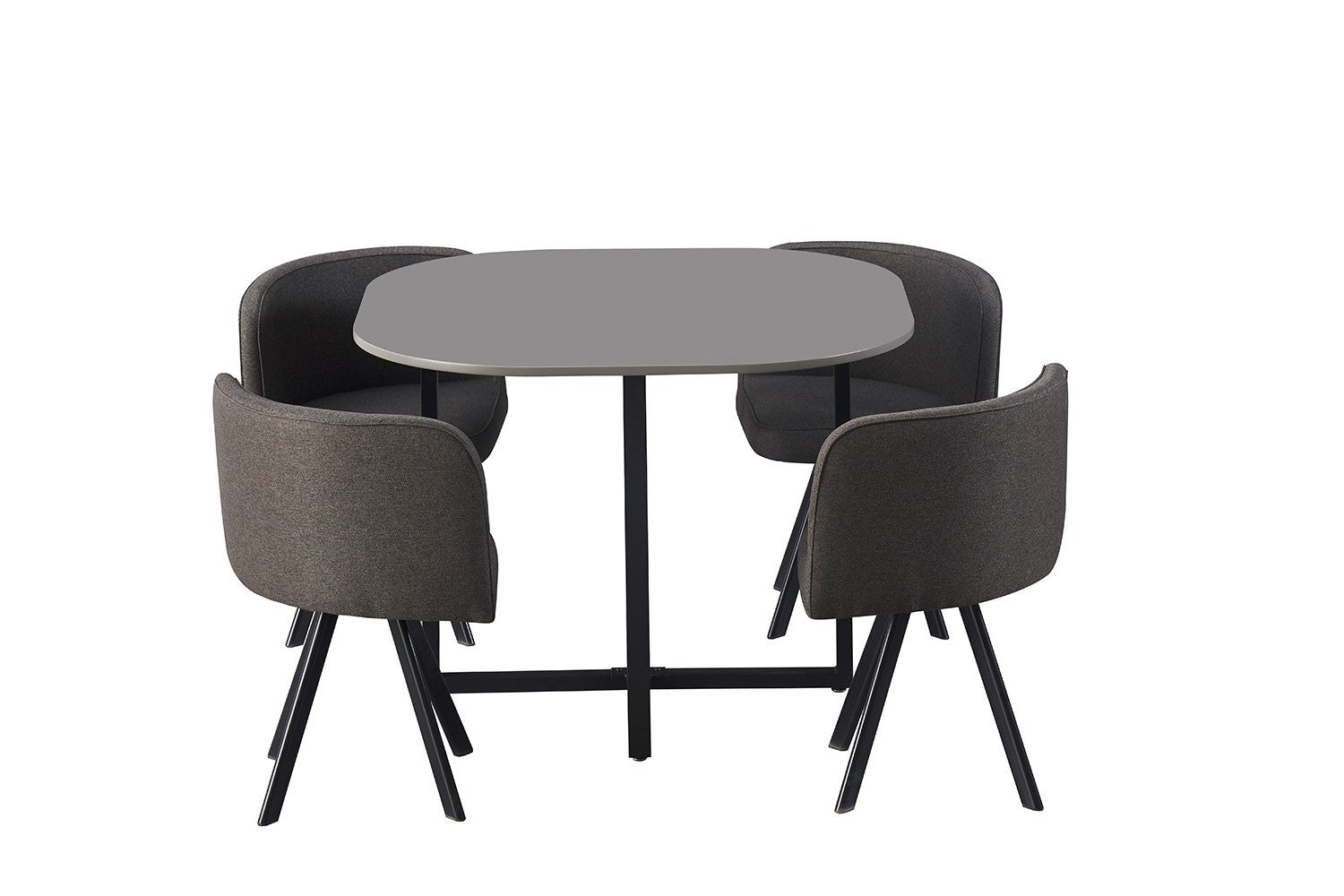 Rousseau - Tafelset Eva Grijs - 75x100x100cm