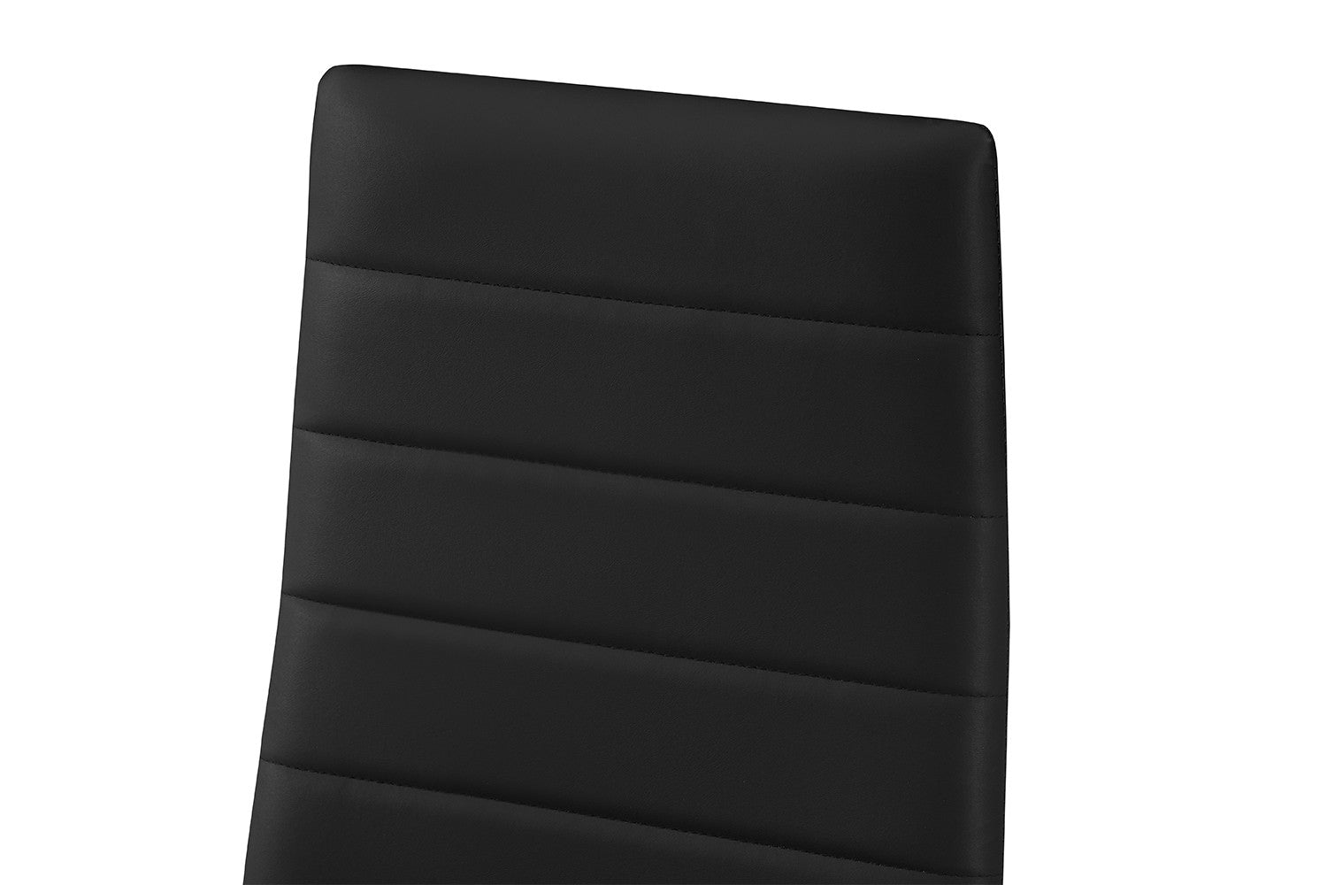 Rousseau - Set van 4 stoelen Cato/Kenzo PU Zwart - 96x41x48 cm