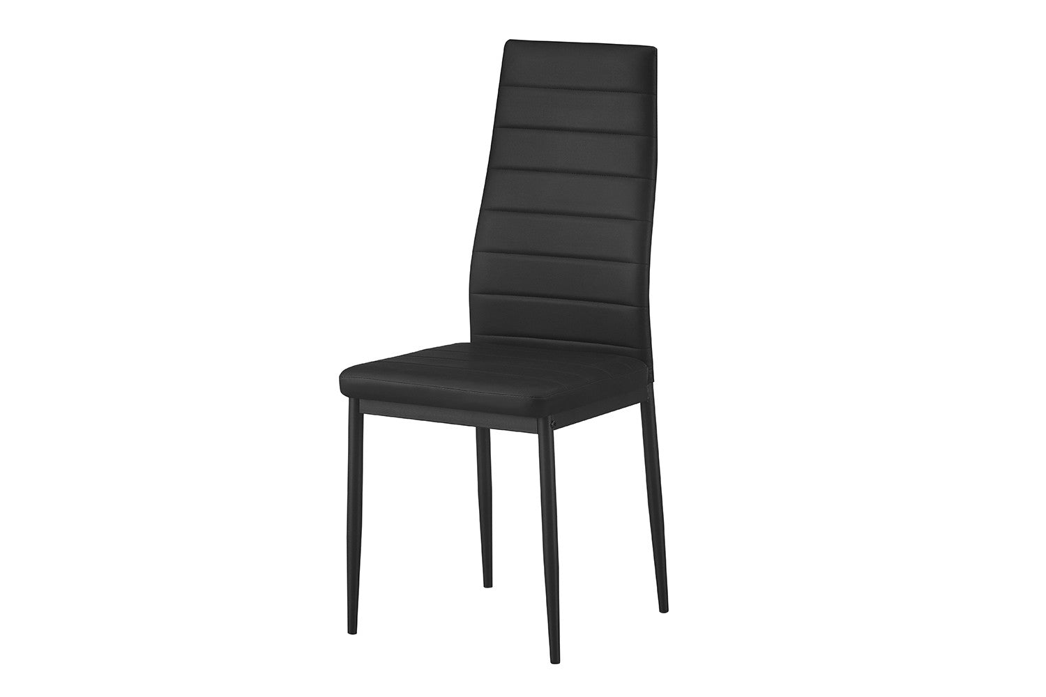 Rousseau - Set van 4 stoelen Cato/Kenzo PU Zwart - 96x41x48 cm
