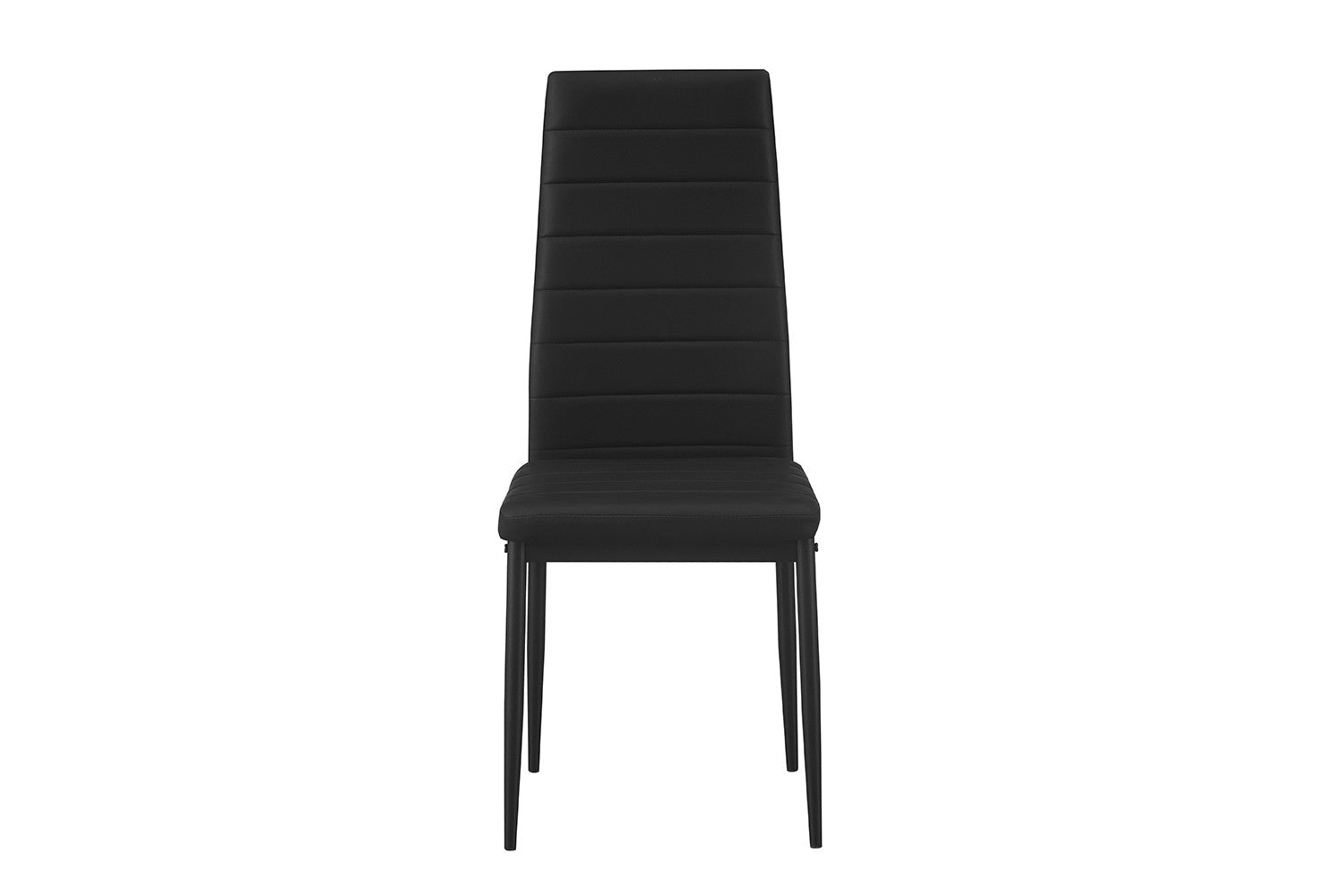 Rousseau - Set van 4 stoelen Cato/Kenzo PU Zwart - 96x41x48 cm