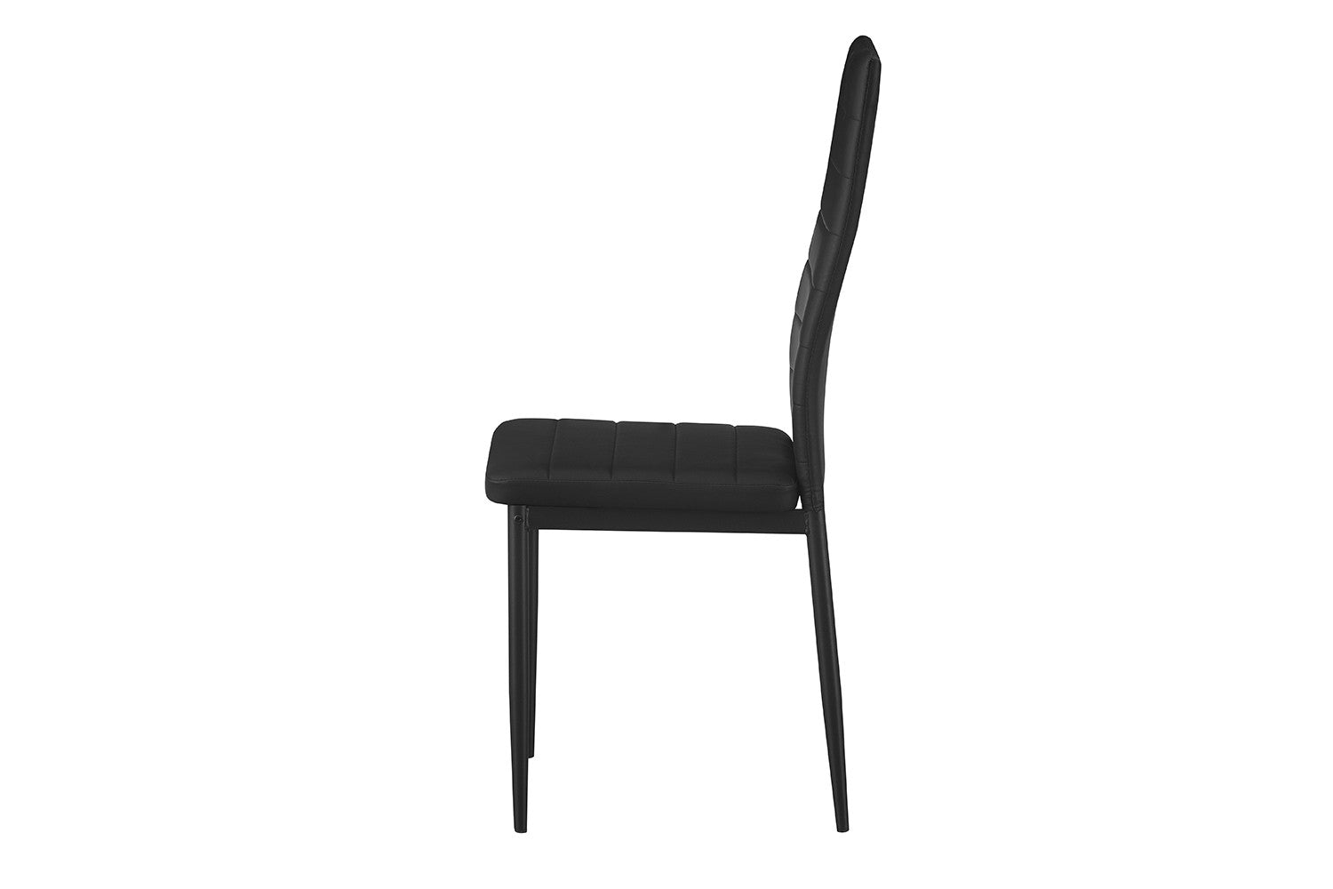 Rousseau - Set van 4 stoelen Cato/Kenzo PU Zwart - 96x41x48 cm