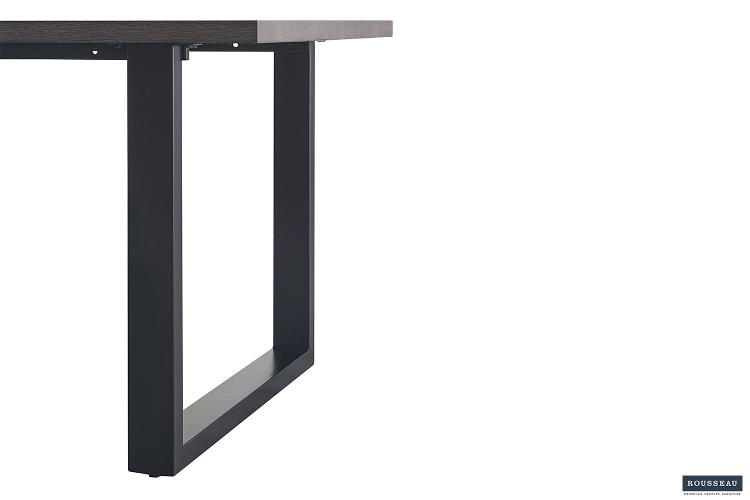 Rousseau - Table Alexander 200 cm Décor Marron Foncé - 76x200x100cm