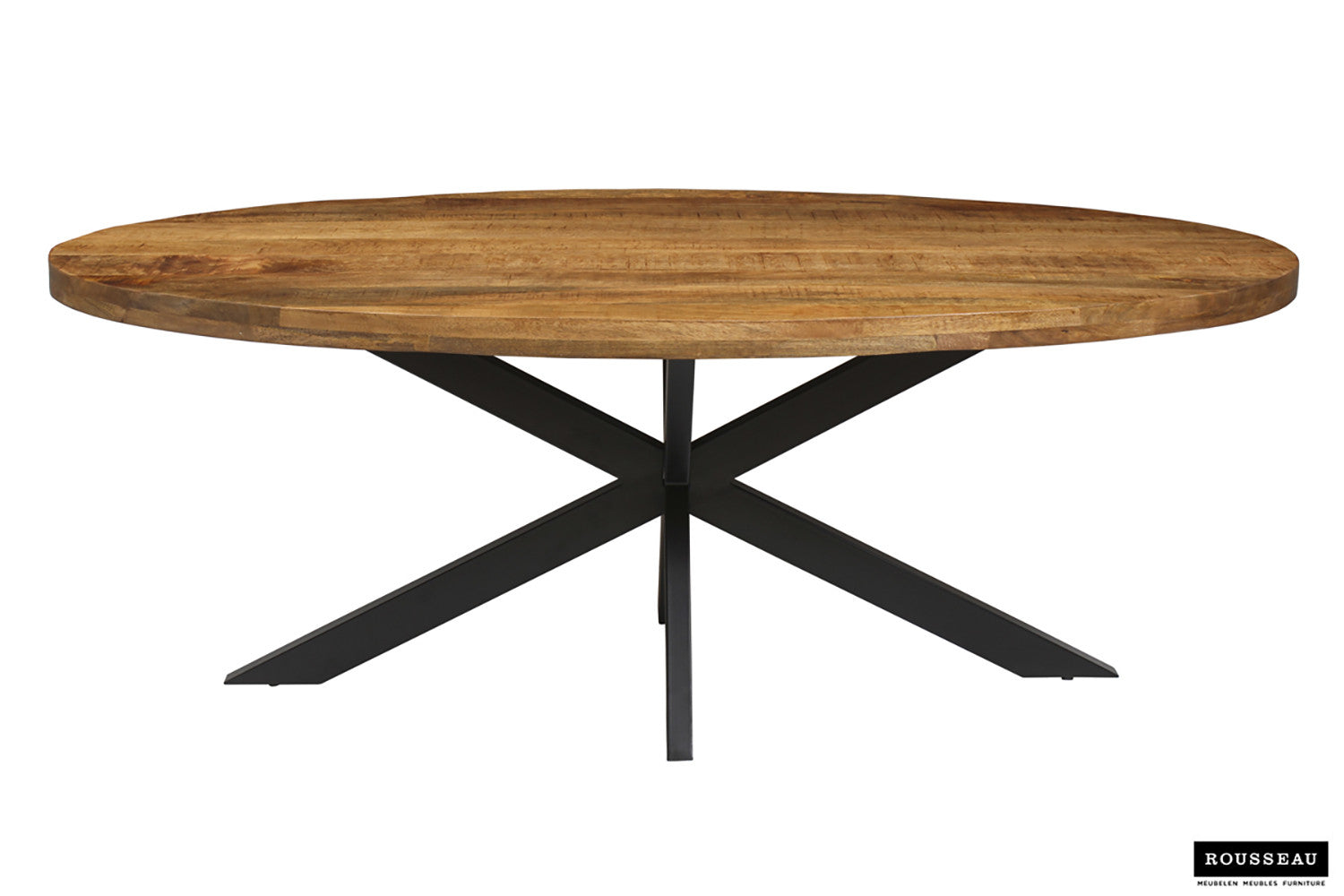 Rousseau - Tafel Alexa 200 cm Ovaal Mango hout - 76x200x100cm