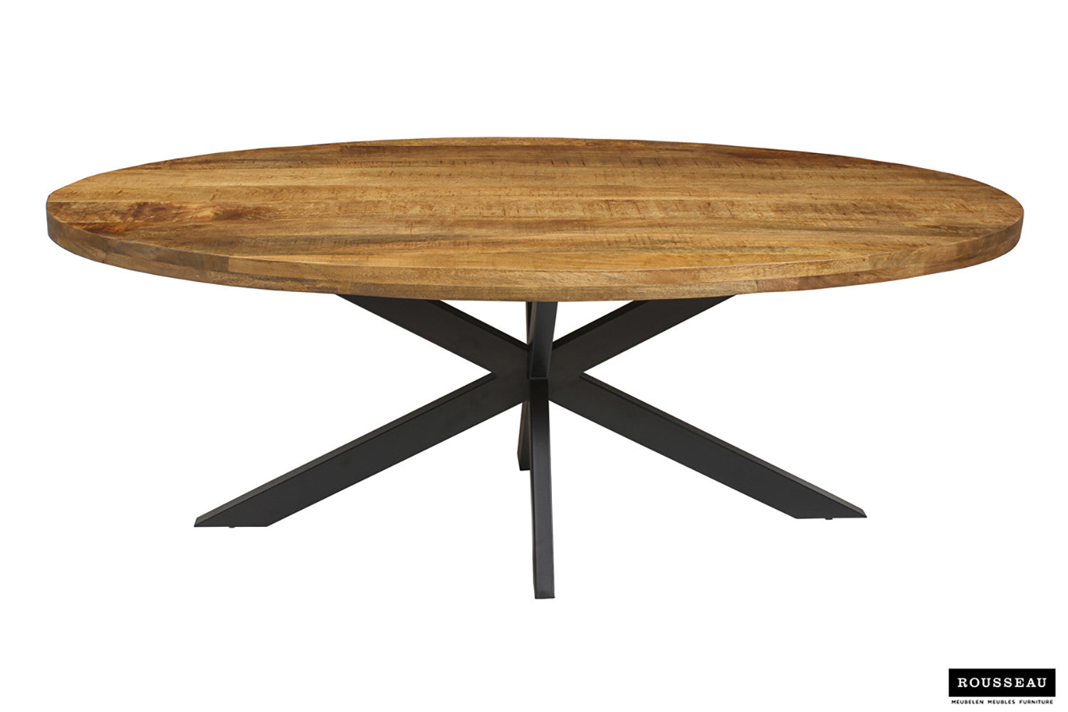 Rousseau - Tafel Alexa 200 cm Ovaal Mango hout - 76x200x100cm