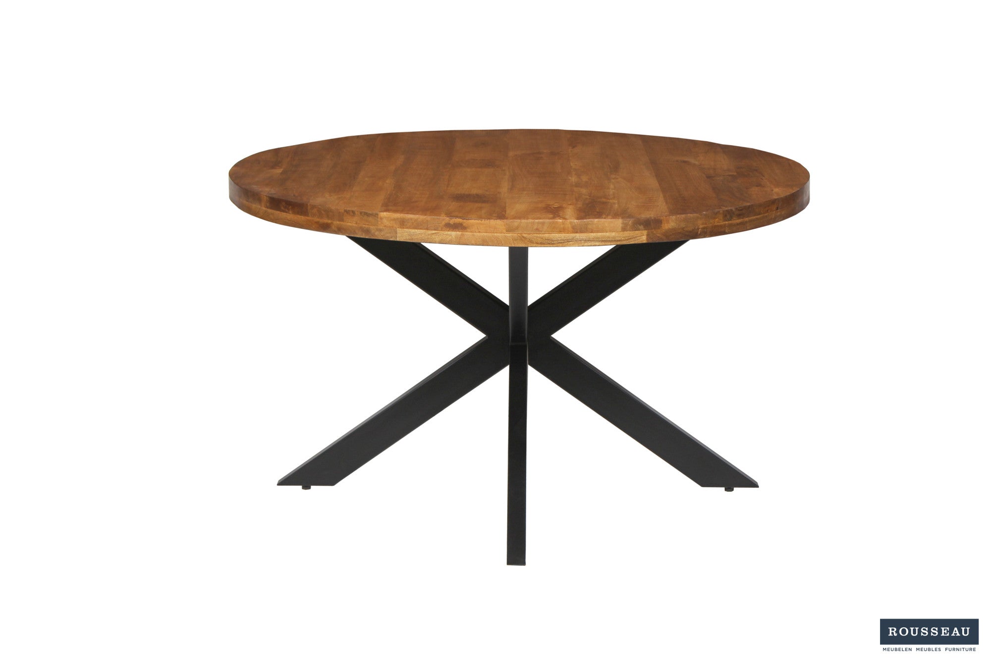 Rousseau - Tafel Maria 130 cm Rond Mango hout - 76x130x130cm