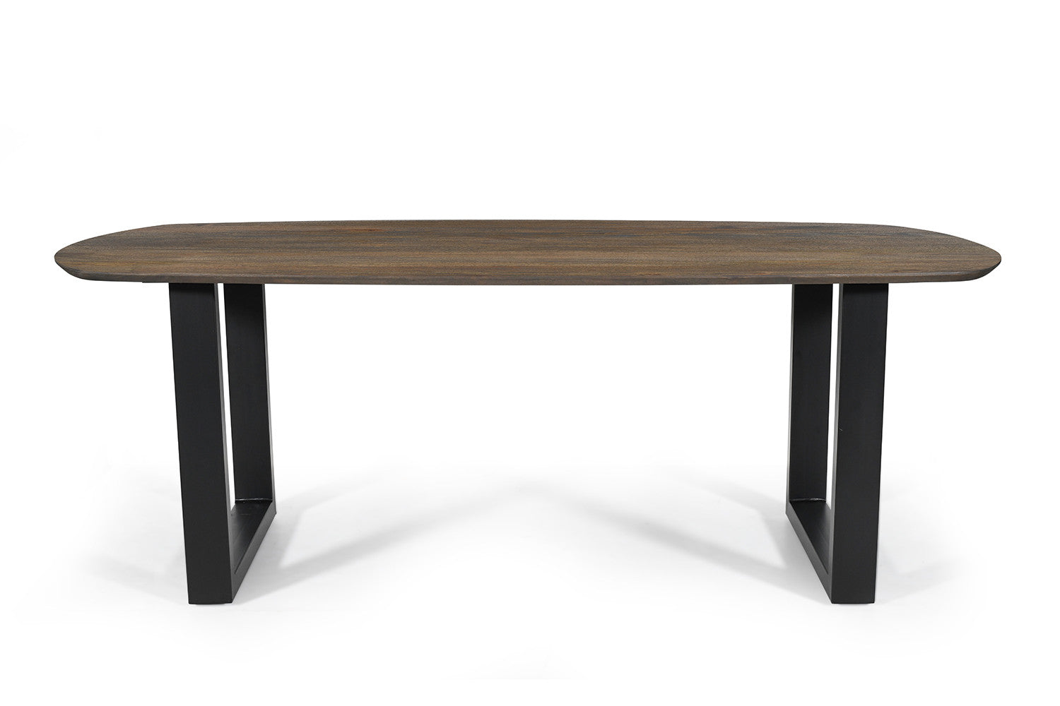 Rousseau - Tafel Tommy 220x100 cm Deens Ovaal U-Poot Mango hout Tabaco - 77x220x100cm