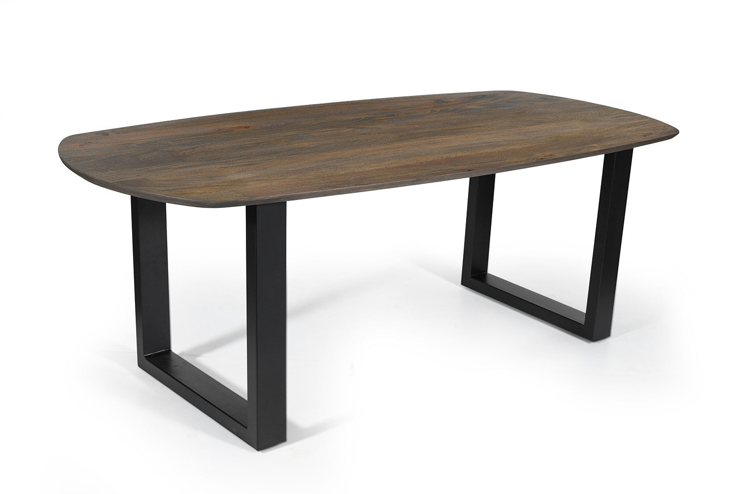 Rousseau - Tafel Tommy 220x100 cm Deens Ovaal U-Poot Mango hout Tabaco - 77x220x100cm