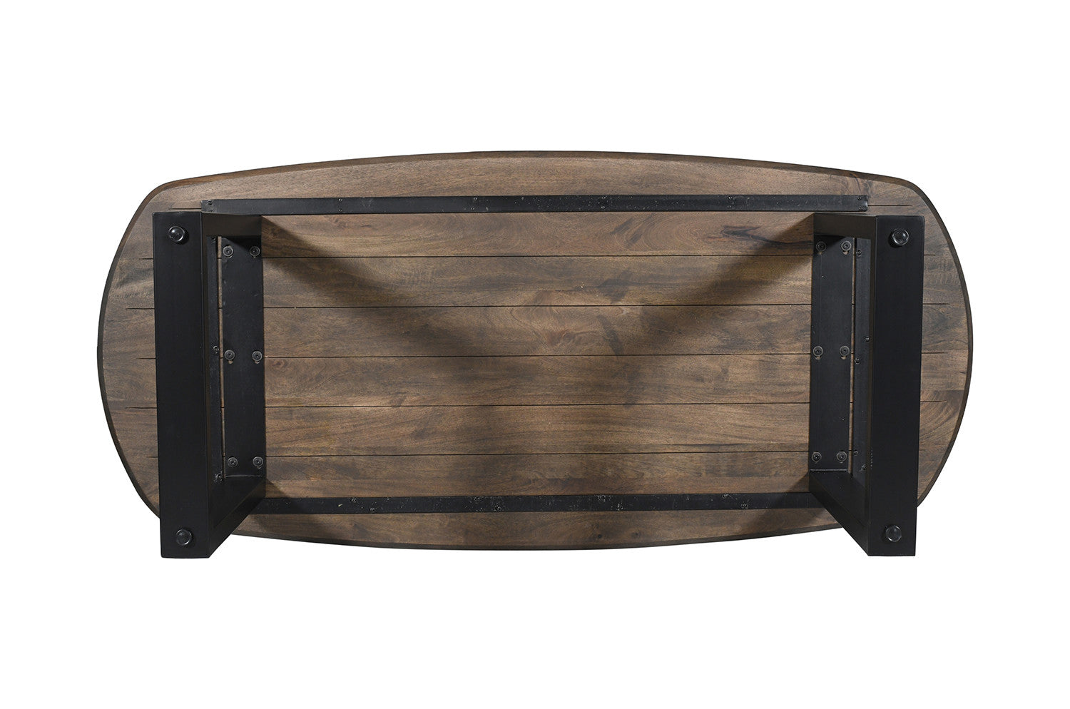 Rousseau - Tafel Tommy 220x100 cm Deens Ovaal U-Poot Mango hout Tabaco - 77x220x100cm