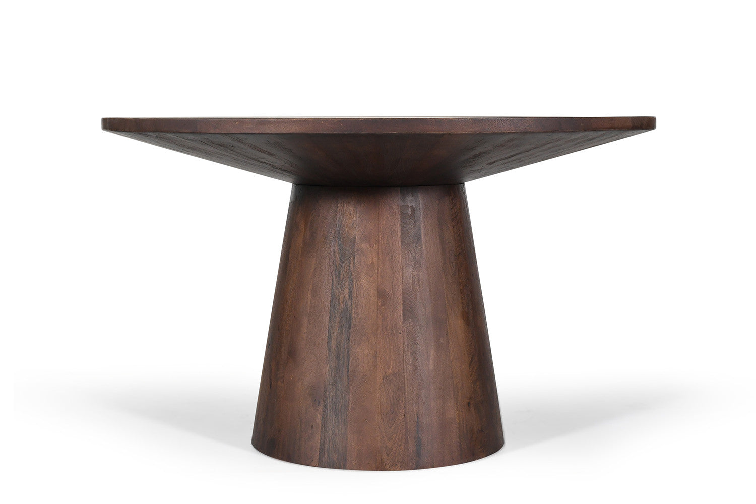 Rousseau - Tafel Tommy 130 cm Rond Mango hout Bruin - 77x130x100cm