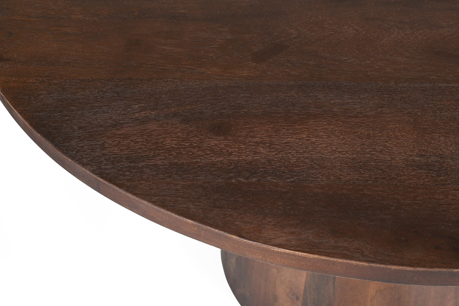 Rousseau - Tafel Tommy 130 cm Rond Mango hout Bruin - 77x130x100cm