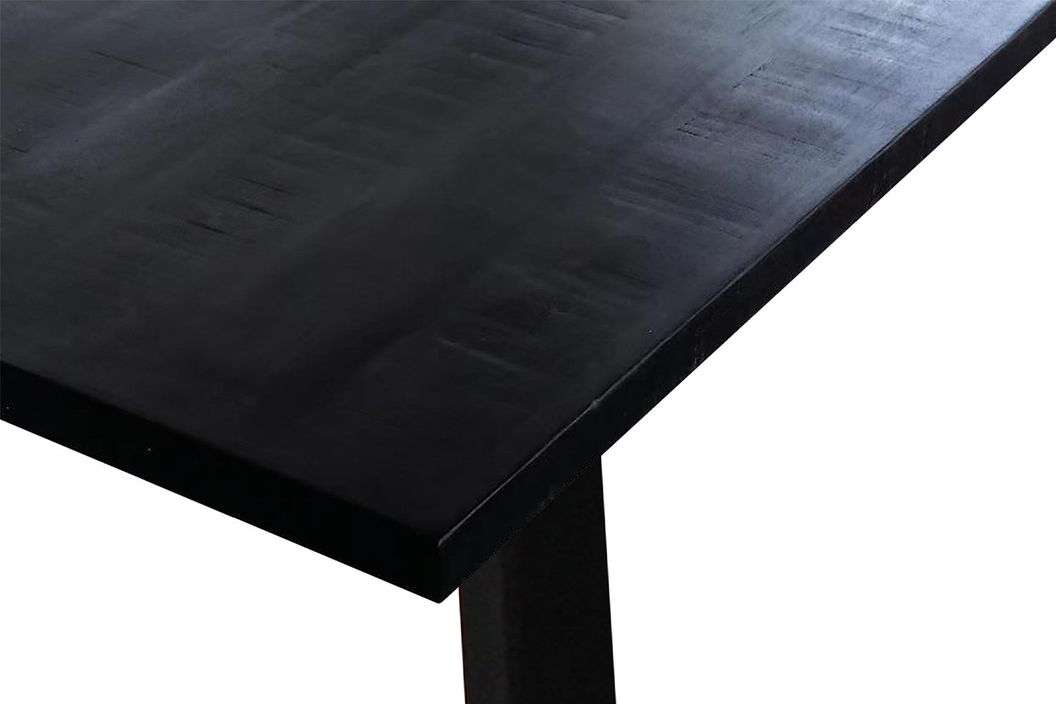 Rousseau - Countertafel Nicola 180 cm Mango hout zwart - H 93cm - 93x180x80cm